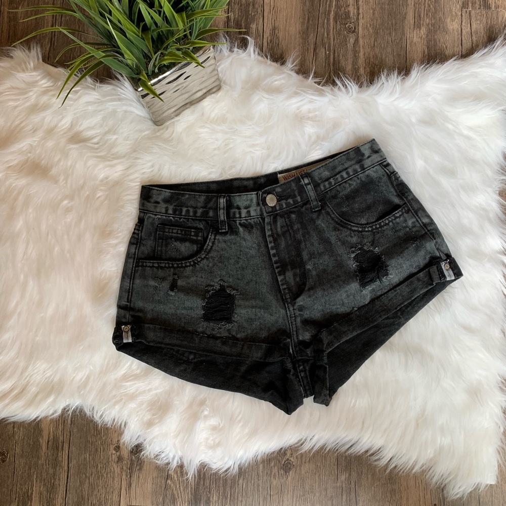 Wishlist Jeans Distressed and Washed Shorts